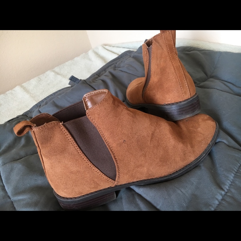 Brown booties